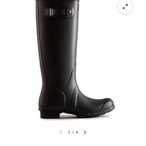 Hunter Black Waterproof Rain Boots